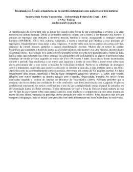 Resigna&ccedil;&atilde;o ou &ecirc;xtase: a manifesta&ccedil;&atilde;o da escrita confessional