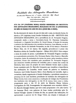 Acesse a &iacute;ntegra da ata - Instituto dos Advogados Brasileiros