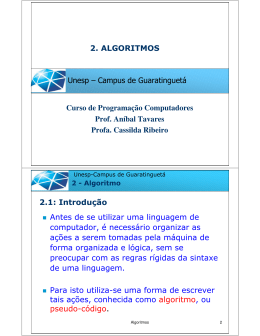Aula 2 Algoritmos