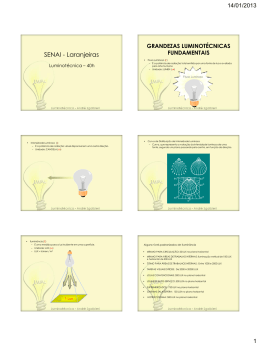 Grandezas Luminot&eacute;cnicas
