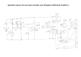 Aparelho sensor de som para acender uma lâmpada ( Deficiente