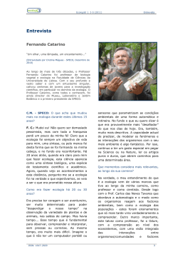 Ver o Artigo em PDF - SPECO - Sociedade Portuguesa de Ecologia