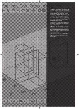 Cadernos de Arquitetura e Urbanismo, v.20, n.26, 1º sem