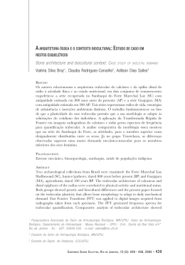 A arquitetura &oacute;ssea e o contexto biocultural