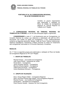 04 - Grupo de elaboração e validação PE da Corregedoria