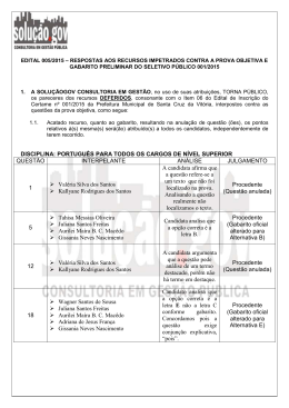 resposta aos recursos procedentes 18/03/2015