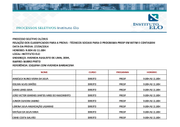 31-2015 Rela&ccedil;&atilde;o classificados PROVA