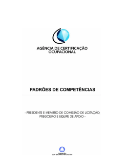 Presidente e Membro de Comissão de Licitação, Pregoeiro e