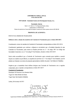 Proposta de Acionista