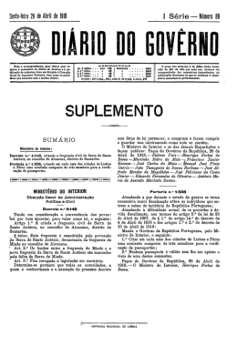 Sexta-feira 26 de Abril de I9I8 l Série -- Número BB