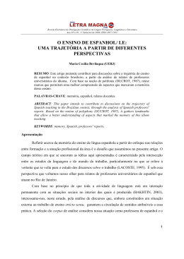 le: uma trajet&oacute;ria a partir de diferentes perspectivas