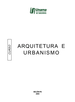 ARQUITETURA E URBANISMO