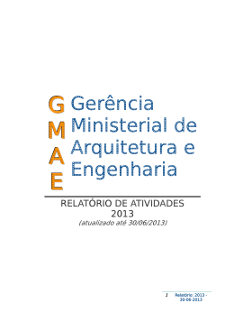 relatório cmati-gmae 1 semestre 2013