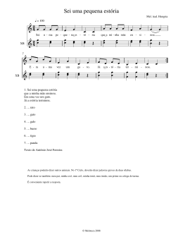 (Sei uma pequena est\363ria)