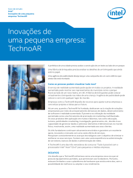 Inovações de uma pequena empresa: TechnoAR