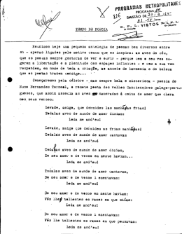 -Reunimos hoje uma pequena aniologia de poemas bem diversos
