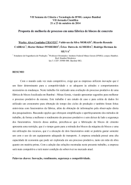 Proposta de melhoria de processo em uma f&aacute;brica de blocos de