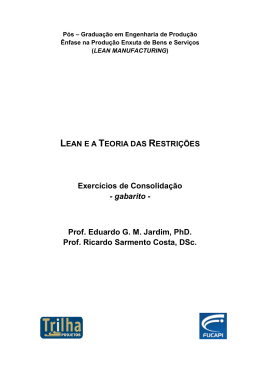 Exercícios de Consolidação - gabarito - Prof. Eduardo G. M.