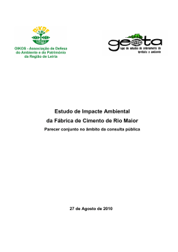 F&aacute;brica de Cimentos de Rio Maior