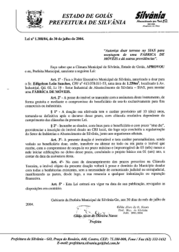 Autoriza doar terreno no SIAS para montagem de uma FÁBRICA DE
