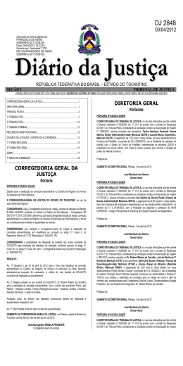 DJ 2848 - Tribunal de Justiça do Estado do Tocantins