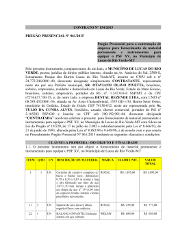 Pregão Presencial para a contratação de empresa para
