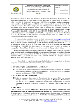 1 Governo do Estado do Acre, por interm&eacute;dio da Comiss&atilde;o