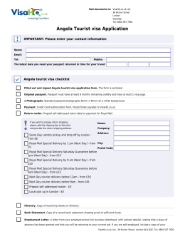 Angola Visa Application for Citizens of United Kingdom