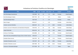 Indicadores de Periódicos Científicos de