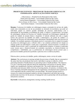 PROCESSO DE TRABALHO GERENCIAL EM