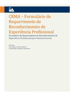 CRMA - Instituto dos Auditores Internos do Brasil