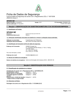 Ficha de seguran&ccedil;a CLP PDF 0.1MB