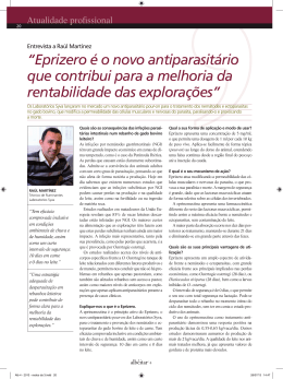 “Eprizero é o novo antiparasitário que contribui para a melhoria da