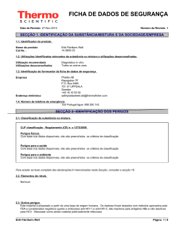 FICHA DE DADOS DE SEGURANÇA