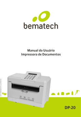 Impressora de Cheque DP-20 Manual - Dura-lex
