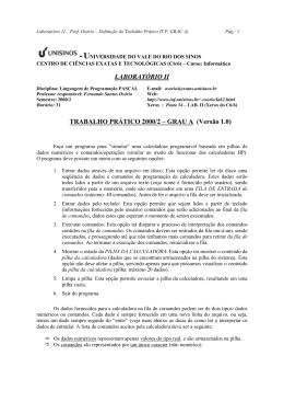 LABORATÓRIO II TRABALHO PRÁTICO 2000/2 – GRAU A (Versão