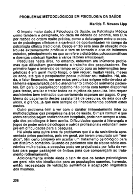 PROBLEMAS METODOL&Oacute;GICOS EM PSICOLOGIA DA SA&Uacute;DE