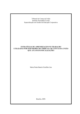 Estrat&eacute;gias de aprendizagem no trabalho utilizadas por servidores