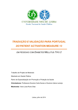 Disserta&ccedil;&atilde;o de Mestrado - Vera Dias