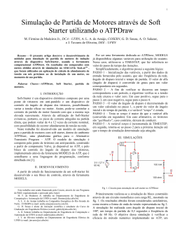 Simula&ccedil;&atilde;o de Partida de Motores atrav&eacute;s de Soft Starter