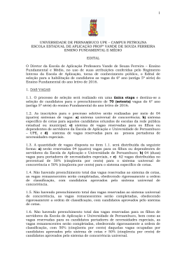Edital Completo – Vestibulinho 2016 – Escola de Aplicacao