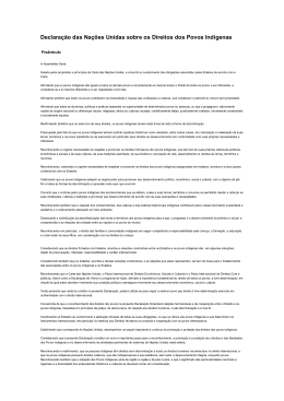 Declara&ccedil;&atilde;o das Na&ccedil;&otilde;es Unidas sobre os Direitos dos Povos