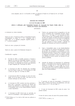 Decis&atilde;o do Conselho relativa &agrave; celebra&ccedil;&atilde;o, pela Comunidade