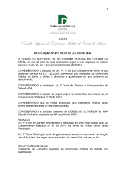 Resolução 012.2014 - Defensoria Pública do Estado da Bahia
