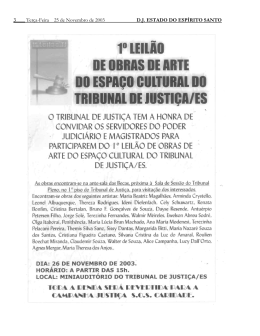 3 Terça-Feira 25 de Novembro de 2003 D.J. ESTADO DO ESPÍRITO