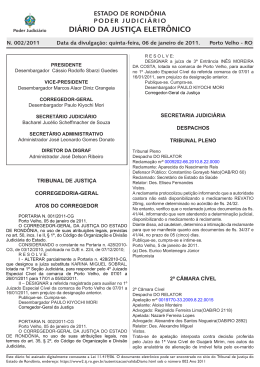 06 - Tribunal de Justi&ccedil;a de Rond&ocirc;nia