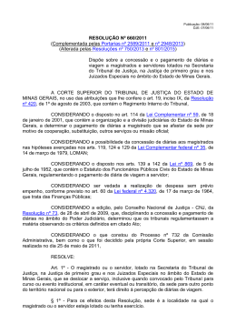 Resolu&ccedil;&atilde;o n&ordm; 660 - Tribunal de Justi&ccedil;a de Minas Gerais