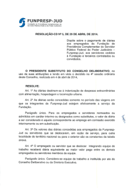Resolu&ccedil;&atilde;o CD &ndash; N&ordm; 05/2014 - Funpresp-Jud