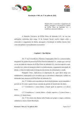 Resolução nº 001, de 17 de julho de 2015. A