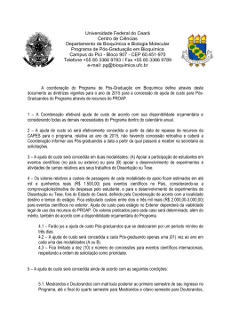 Diretrizes - Programa de P&oacute;s